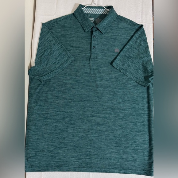 Three Sixty Six Men’s Golf Polo Shirt Performance Quick Dry Green Size 2XL - Picture 8 of 11